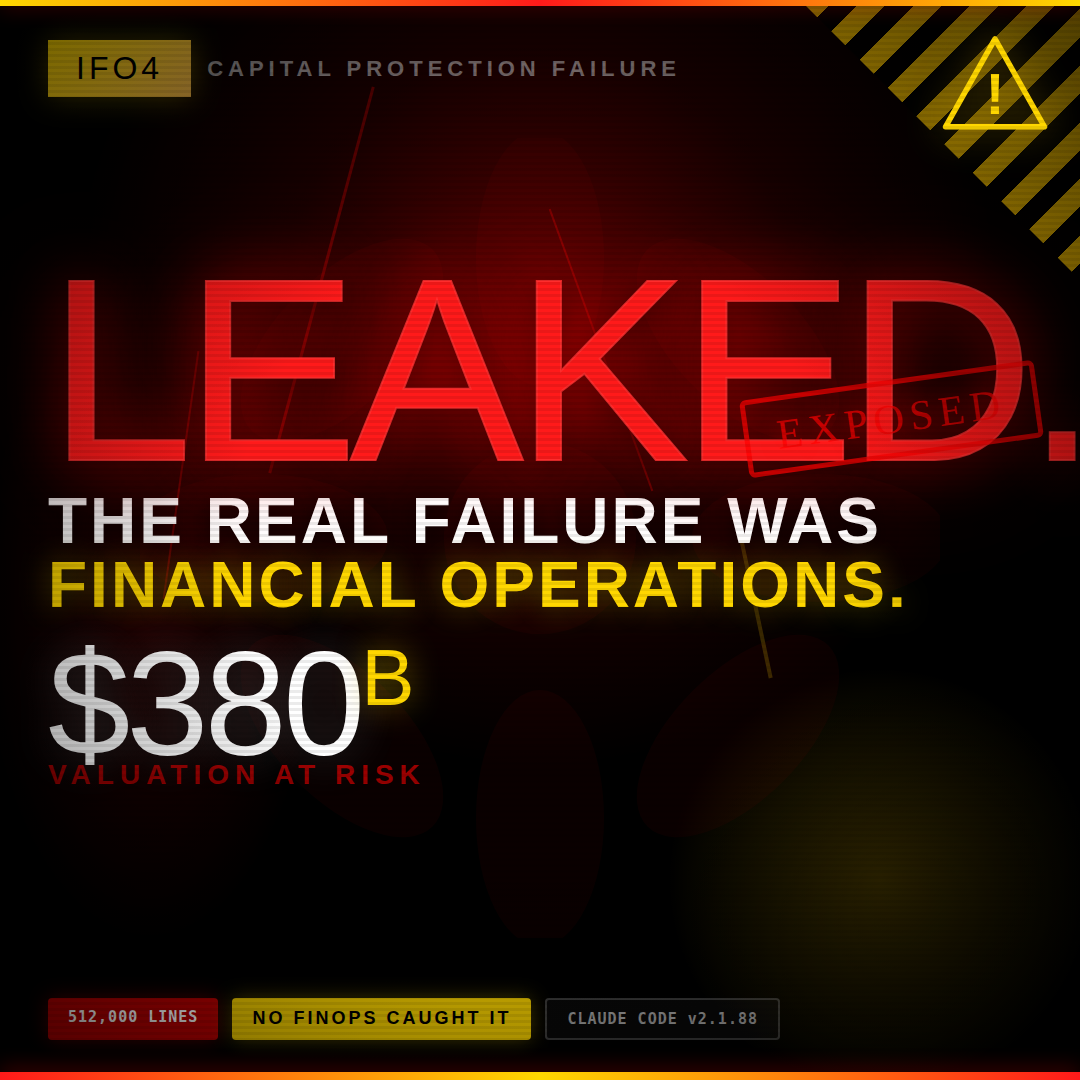 Claude Leaked. The Real Failure Was Financial Operations.